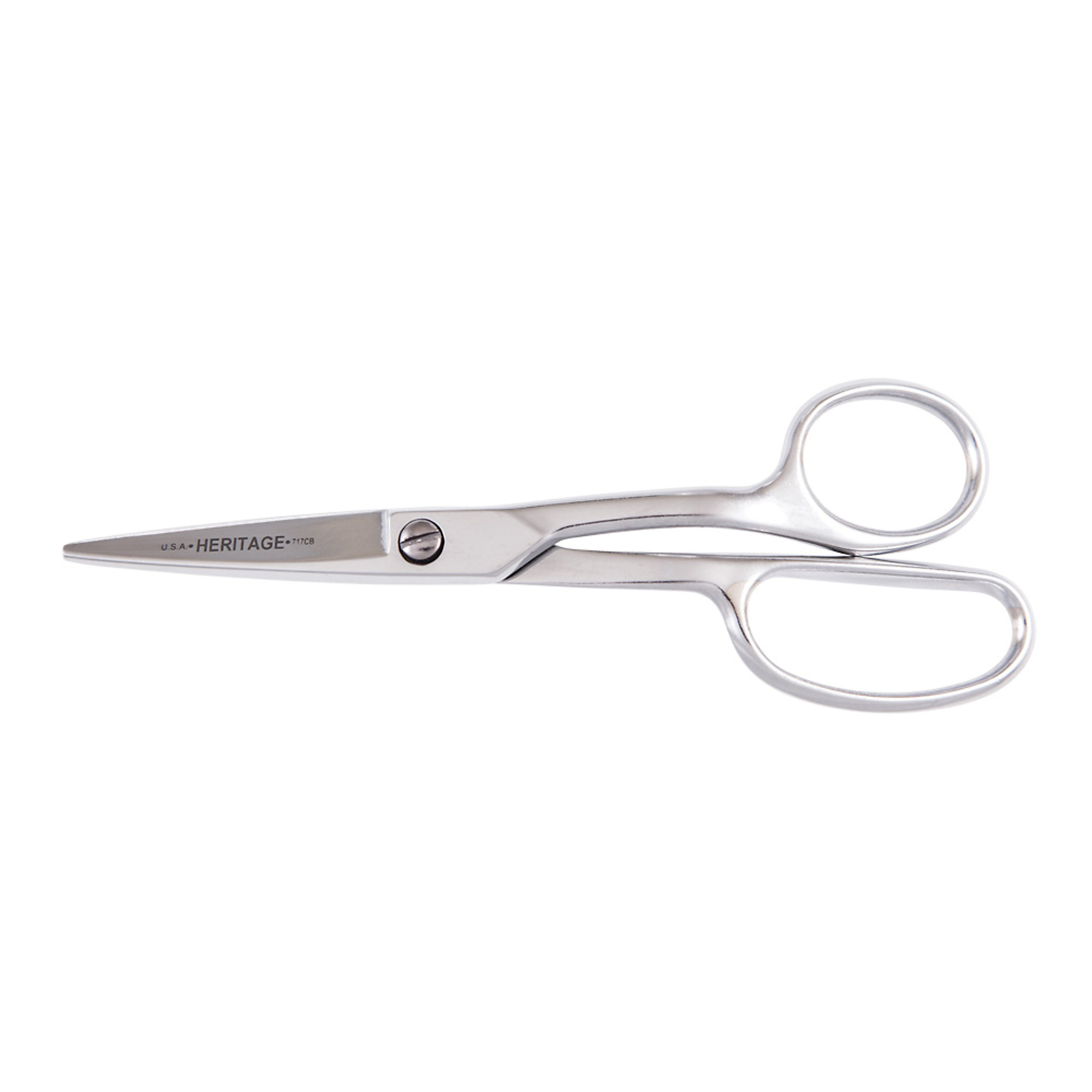 Klein Tools, Carpet Napping Shear, Curved Handle, Blunt, 8in., Blade Size 3 in, Tool Length 8.63 in, Model# GP717CB